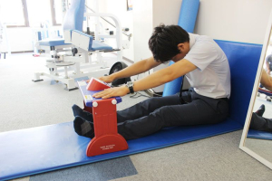 ホグレルスペース本町で整体施術を受ける内観画像