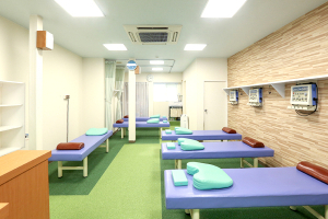 リセット整骨院 ひょうたんやま南院で整体施術を受ける内観画像像