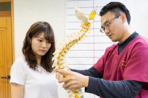 骨盤カイロ姿勢ＮＡＶＩの整体施術のカウンセリング風景の画像