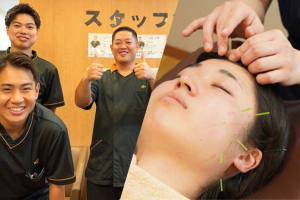 Ｈａｒｉｓｓｈｕ整骨院　新宿西口院の鍼灸の施術風景画像です。