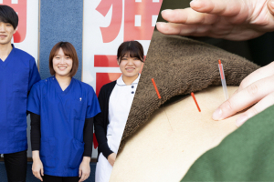 ＶＩＶＡ骨盤整体院　東岡山院の鍼灸の施術風景画像です。