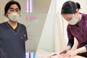 セントラル接骨院　西台の鍼灸の施術風景画像です。