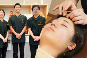 くまのみ整骨院　浦和コルソ院の鍼灸の施術風景画像です。