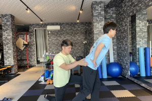 トレーニング　チーム　グロウのトレーニング風景画像です。