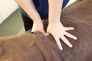 蒼整骨院　吉祥寺東急ＲＥＩホテル店の腰痛に対する施術風景画像です。