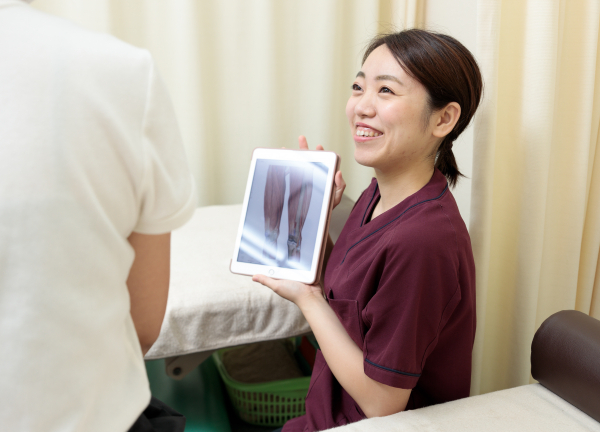 五健鍼灸整骨院　経堂本院(図を使ってわかりやすく説明いたします。)