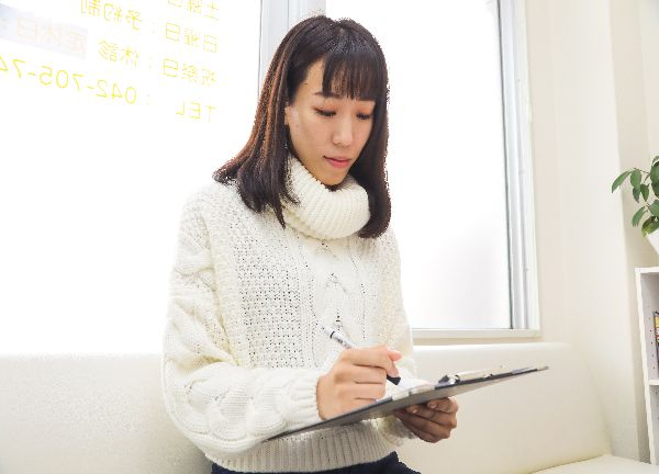 カウンセリングシートをご記入いただきます。