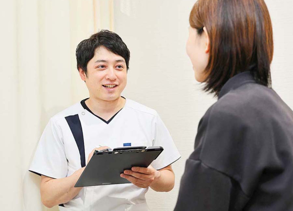 陽だまり整骨院　いりなか川名院(身体の状態や施術内容について、わかりやすく丁寧にご説明します。)