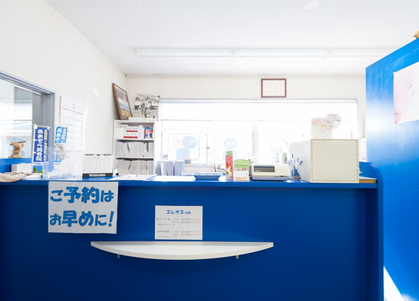 あおぞら接骨院(青を基調としたインテリアとなっています)