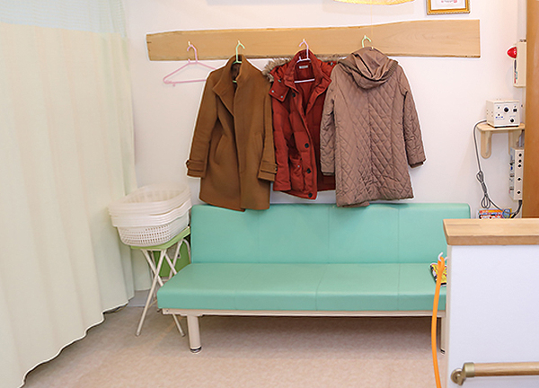 待合スペースはこちらです