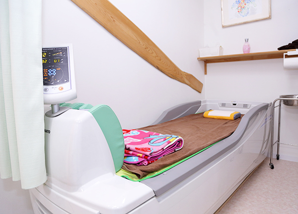 ウォーターベッドでおくつろぎください