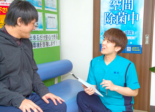 丁寧なカウンセリングでお悩みをヒアリングします。