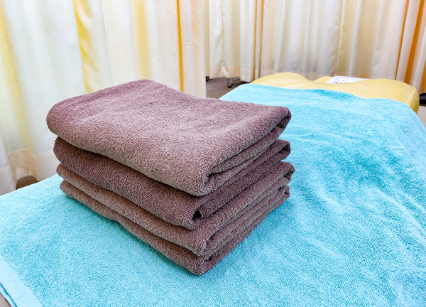 こもれび鍼灸整骨院(清潔なタオルを使用しています)