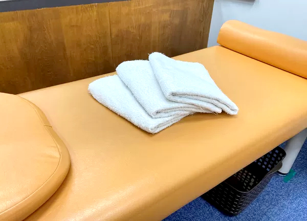 ふたば鍼灸整骨院(清潔なタオルを使用しています)