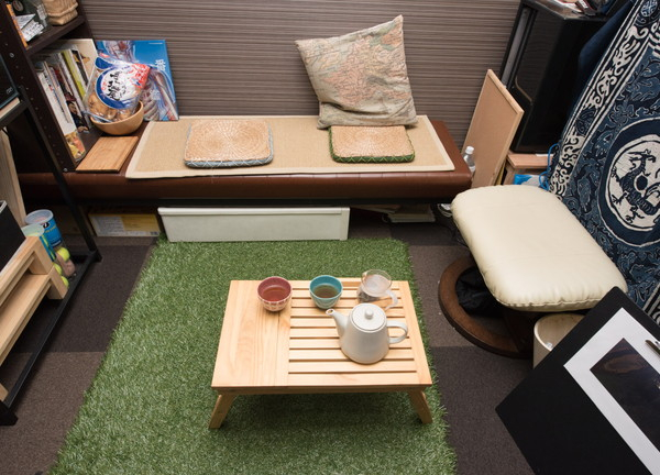 ゆっくりとお茶を飲んで過ごしていただけます。