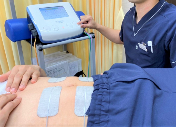 むげん整骨院・鍼灸院　近江八幡(EMSは、横になりながらインナーマッスルのトレーニングができます。)