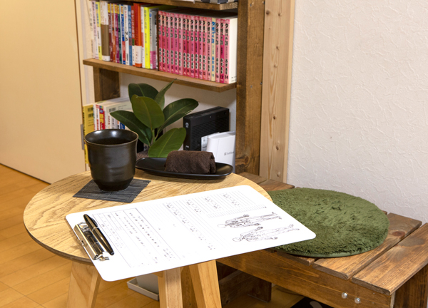 カウンセリングスペースにて、お悩みをお伺いします。