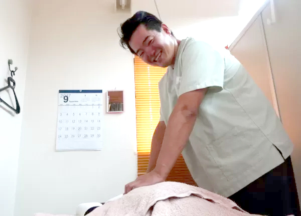 施術中の様子です