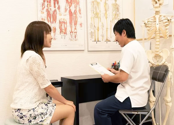 施術のご説明やカウンセリングを行います