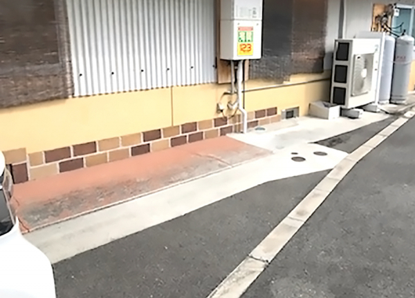 訪問鍼灸院らーく(当院の駐車場です。)