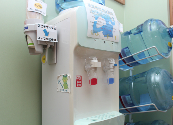 からだらか鍼灸整骨院　洗足池院(施術後はお水かお湯を飲んでひと息☆)