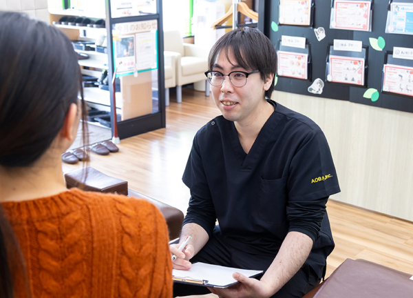 北野あおば鍼灸整骨院(丁寧なカウンセリングでお悩みをヒアリングします。)