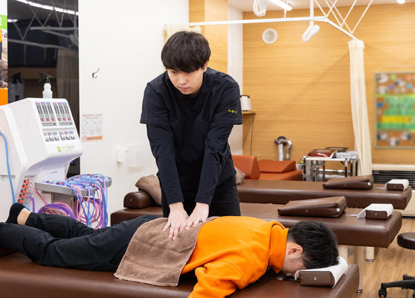 お身体に優しい施術です。