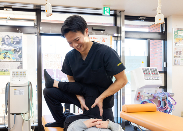 北４２条あおば鍼灸整骨院(骨盤のゆがみを調整します。)