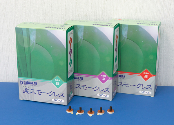 お灸はディスポーザブルを使用しております。