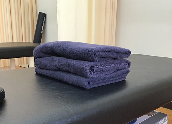 北越谷西口駅前鍼灸接骨院(清潔なタオルを使用しています。)