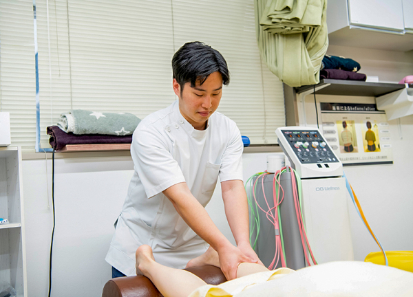 ＧＢＳうぐいす谷整骨院(温泉成分が入ったクリームを使ってほぐします。)
