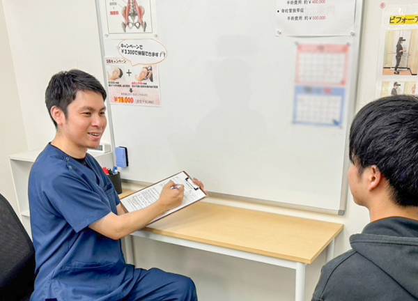 リバイブ鍼灸接骨院　いりなか院(丁寧なカウンセリングでお悩みをヒアリングします。)
