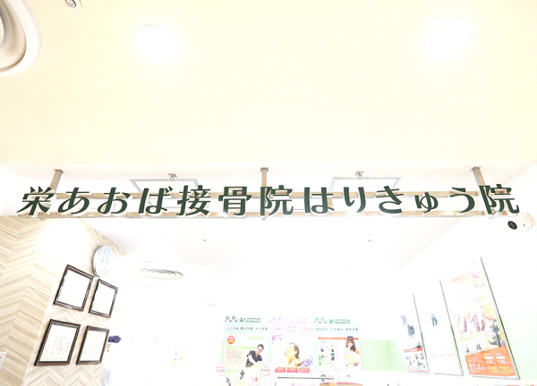 栄あおば接骨院はりきゅう院(看板です。)