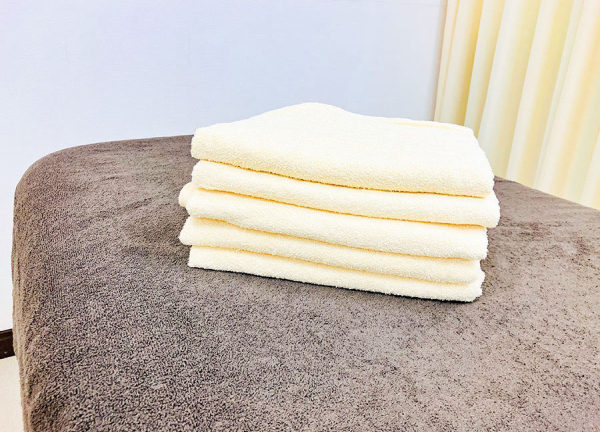 新潟すばる鍼灸・リハビリ整体(清潔なタオルを使用しております。)