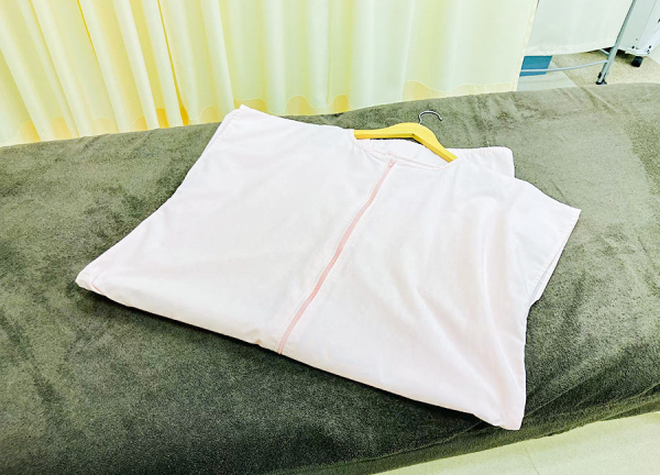 新潟すばる鍼灸・リハビリ整体(清潔な施術着を使用しております。)